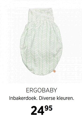 Aanbiedingen Ergobaby inbakerdoek - ERGObaby - Geldig van 22/09/2020 tot 19/10/2020 bij Babypark