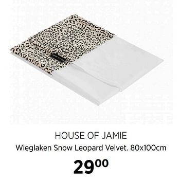 Aanbiedingen House of jamie wieglaken snow leopard velvet - House of Jamie - Geldig van 22/09/2020 tot 19/10/2020 bij Babypark