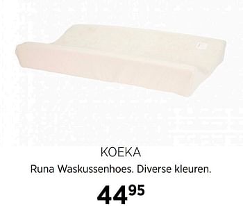 Aanbiedingen Koeka runa waskussenhoes - Koeka - Geldig van 22/09/2020 tot 19/10/2020 bij Babypark