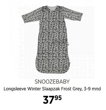 Aanbiedingen Snoozebaby longsleeve winter slaapzak frost grey - Snoozebaby - Geldig van 22/09/2020 tot 19/10/2020 bij Babypark