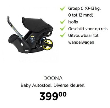 Aanbiedingen Doona baby autostoel - Doona - Geldig van 22/09/2020 tot 19/10/2020 bij Babypark