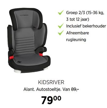 Aanbiedingen Kidsriver alant. autostoeltje - Kidsriver - Geldig van 22/09/2020 tot 19/10/2020 bij Babypark