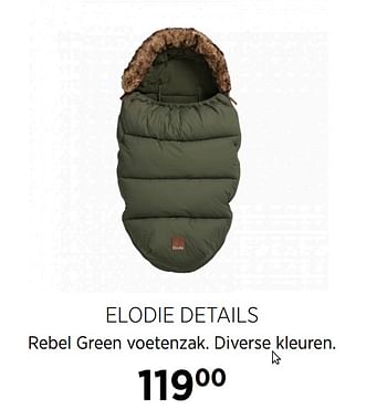 Aanbiedingen Elodie details rebel green voetenzak - Elodie Details - Geldig van 22/09/2020 tot 19/10/2020 bij Babypark