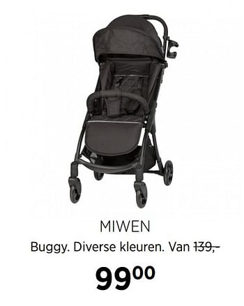 Aanbiedingen Miwen buggy - Miwen - Geldig van 22/09/2020 tot 19/10/2020 bij Babypark