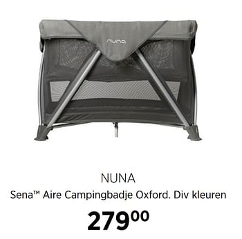 Aanbiedingen Nuna sena aire campingbadje oxford - Nuna - Geldig van 22/09/2020 tot 19/10/2020 bij Babypark