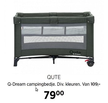 Aanbiedingen Qute q-dream campingbedje - Qute  - Geldig van 22/09/2020 tot 19/10/2020 bij Babypark