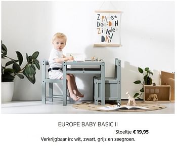 Aanbiedingen Europe baby basic ii stoeltje - Europe baby - Geldig van 22/09/2020 tot 19/10/2020 bij Babypark