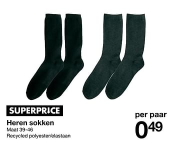 Aanbiedingen Heren sokken - Huismerk - Zeeman  - Geldig van 26/09/2020 tot 09/10/2020 bij Zeeman