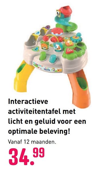 Aanbiedingen Interactieve activiteitentafel met licht en geluid voor een optimale beleving - Clementoni - Geldig van 04/10/2020 tot 06/12/2020 bij Multi Bazar