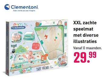 Aanbiedingen Xxl zachte speelmat met diverse illustraties - Clementoni - Geldig van 04/10/2020 tot 06/12/2020 bij Multi Bazar