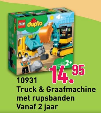 Aanbiedingen 10931 truck + graafmachine met rupsbanden - Lego - Geldig van 04/10/2020 tot 06/12/2020 bij Multi Bazar