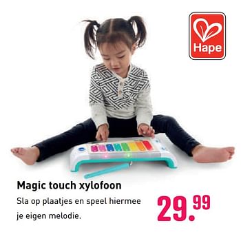 Aanbiedingen Magic touch xylofoon - Hape - Geldig van 04/10/2020 tot 06/12/2020 bij Multi Bazar