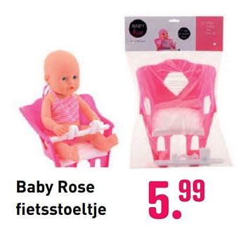 Aanbiedingen Baby rose fietsstoeltje - Baby Rose - Geldig van 04/10/2020 tot 06/12/2020 bij Multi Bazar