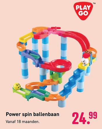 Aanbiedingen Power spin ballenbaan - Play-Go - Geldig van 04/10/2020 tot 06/12/2020 bij Multi Bazar