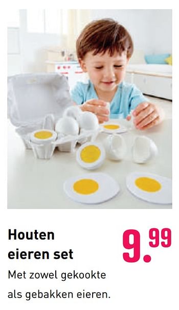 Aanbiedingen Houten eieren set - Hape - Geldig van 04/10/2020 tot 06/12/2020 bij Multi Bazar
