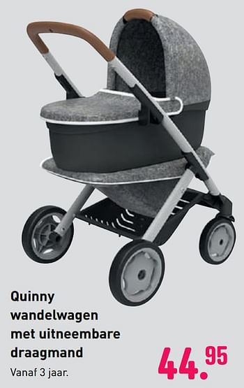 Aanbiedingen Quinny wandelwagen met uitneembare draagmand - Smoby - Geldig van 04/10/2020 tot 06/12/2020 bij Multi Bazar