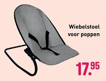Aanbiedingen Wiebelstoel voor poppen - Huismerk - Multi Bazar - Geldig van 04/10/2020 tot 06/12/2020 bij Multi Bazar
