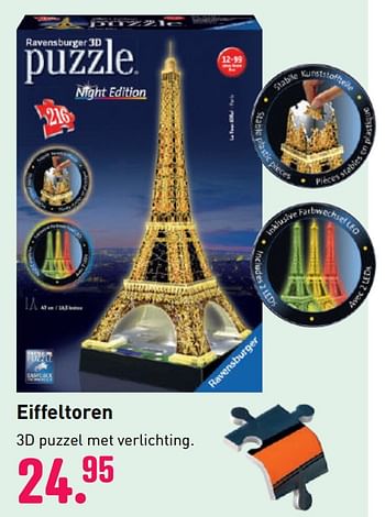 Aanbiedingen Eiffeltoren - Ravensburger - Geldig van 04/10/2020 tot 06/12/2020 bij Multi Bazar