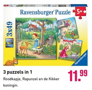 Aanbiedingen 3 puzzels in 1 - Ravensburger - Geldig van 04/10/2020 tot 06/12/2020 bij Multi Bazar