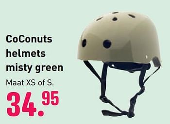 Aanbiedingen Coconuts helmets misty green - Coconuts - Geldig van 04/10/2020 tot 06/12/2020 bij Multi Bazar