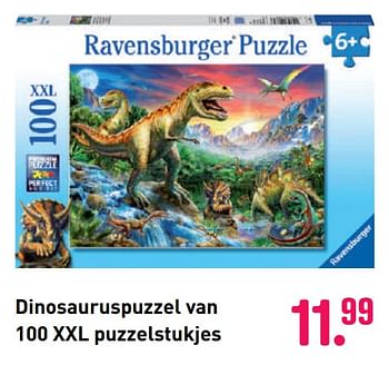 Aanbiedingen Dinosauruspuzzel van 100 xxl puzzelstukjes - Ravensburger - Geldig van 04/10/2020 tot 06/12/2020 bij Multi Bazar