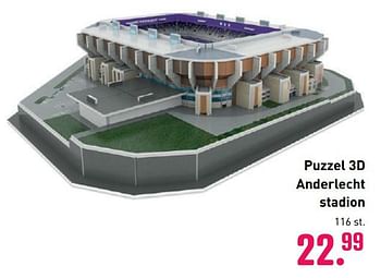 Aanbiedingen Puzzel 3d anderlecht stadion - Huismerk - Multi Bazar - Geldig van 04/10/2020 tot 06/12/2020 bij Multi Bazar