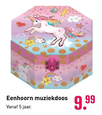Aanbiedingen Eenhoorn muziekdoos - Huismerk - Multi Bazar - Geldig van 04/10/2020 tot 06/12/2020 bij Multi Bazar