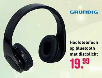 Aanbiedingen Hoofdtelefoon op bluetooth met discolicht - Grundig - Geldig van 04/10/2020 tot 06/12/2020 bij Multi Bazar