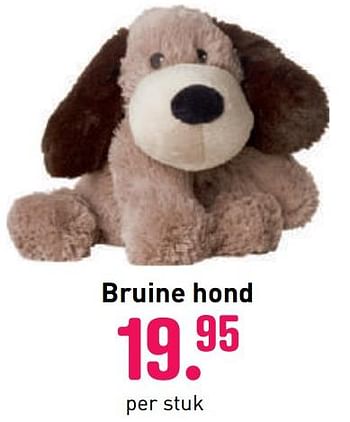 Aanbiedingen Lekker warme knuffels bruine hond - Warmies - Geldig van 04/10/2020 tot 06/12/2020 bij Multi Bazar