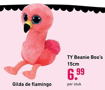 Aanbiedingen Gilda de flamingo - TY Beanie Boos - Geldig van 04/10/2020 tot 06/12/2020 bij Multi Bazar