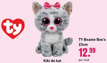 Aanbiedingen Kiki de kat - TY Beanie Boos - Geldig van 04/10/2020 tot 06/12/2020 bij Multi Bazar