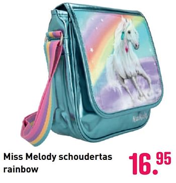 Aanbiedingen Miss melody schoudertas rainbow - Geldig van 04/10/2020 tot 06/12/2020 bij Multi Bazar