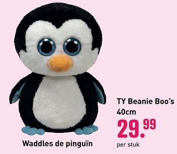 Aanbiedingen Waddles de pinguïn - TY Beanie Boos - Geldig van 04/10/2020 tot 06/12/2020 bij Multi Bazar