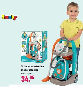 Aanbiedingen Schoonmaaktrolley met stofzuiger - Smoby - Geldig van 04/10/2020 tot 06/12/2020 bij Multi Bazar