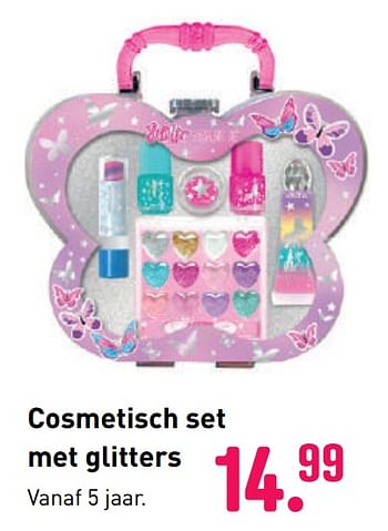 Aanbiedingen Cosmetisch set met glitters - Huismerk - Multi Bazar - Geldig van 04/10/2020 tot 06/12/2020 bij Multi Bazar