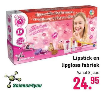 Aanbiedingen Lipstick en lipgloss fabriek - Science4you - Geldig van 04/10/2020 tot 06/12/2020 bij Multi Bazar