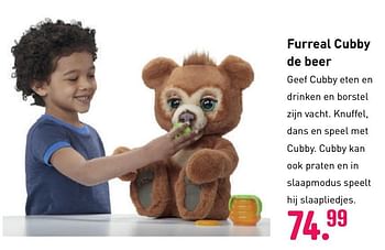 Aanbiedingen Furreal cubby de beer - Hasbro - Geldig van 04/10/2020 tot 06/12/2020 bij Multi Bazar