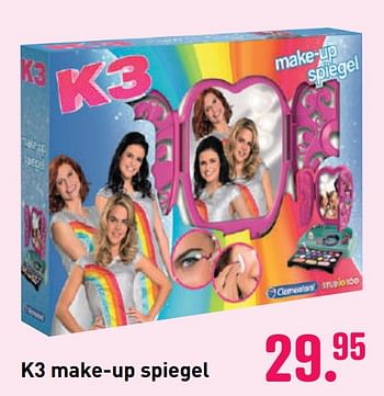 Aanbiedingen K3 make-up spiegel - Studio 100 - Geldig van 04/10/2020 tot 06/12/2020 bij Multi Bazar