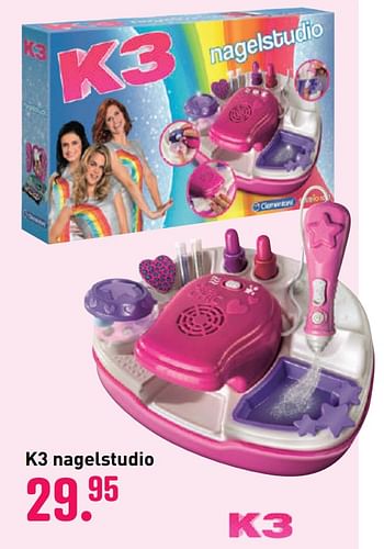 Aanbiedingen K3 nagelstudio - Studio 100 - Geldig van 04/10/2020 tot 06/12/2020 bij Multi Bazar