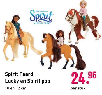 Aanbiedingen Spirit paard lucky en spirit pop - Spirit - Geldig van 04/10/2020 tot 06/12/2020 bij Multi Bazar