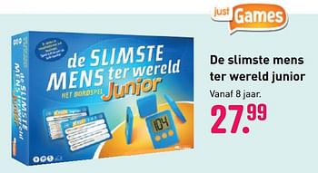 Aanbiedingen De slimste mens ter wereld junior - Just Games - Geldig van 04/10/2020 tot 06/12/2020 bij Multi Bazar