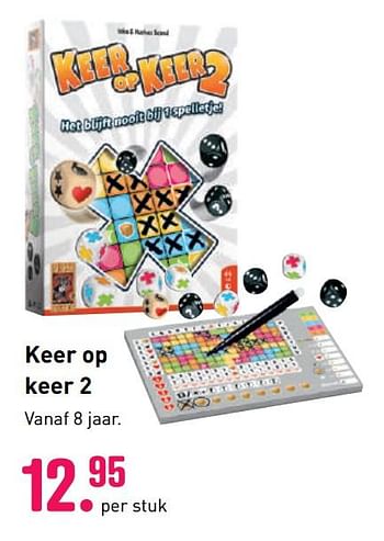 Aanbiedingen Keer op keer 2 - 999games - Geldig van 04/10/2020 tot 06/12/2020 bij Multi Bazar