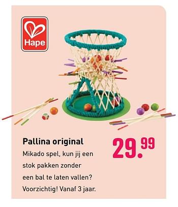 Aanbiedingen Pallina original - Hape - Geldig van 04/10/2020 tot 06/12/2020 bij Multi Bazar