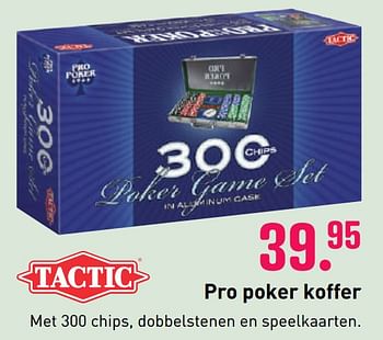 Aanbiedingen Pro poker koffer - Tactic - Geldig van 04/10/2020 tot 06/12/2020 bij Multi Bazar