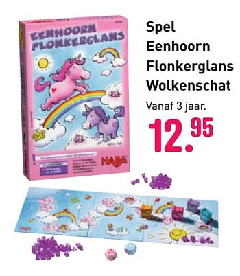 Aanbiedingen Spel eenhoorn flonkerglans wolkenschat - Haba - Geldig van 04/10/2020 tot 06/12/2020 bij Multi Bazar