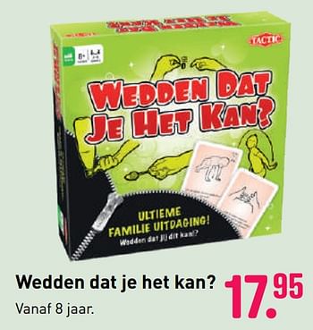 Aanbiedingen Wedden dat je het kan? - Tactic - Geldig van 04/10/2020 tot 06/12/2020 bij Multi Bazar