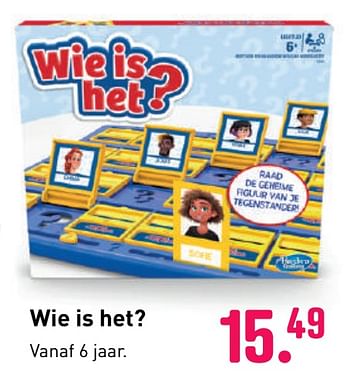 Aanbiedingen Wie is het? - Hasbro - Geldig van 04/10/2020 tot 06/12/2020 bij Multi Bazar