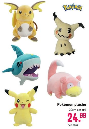 Aanbiedingen Pokémon pluche - Pokemon - Geldig van 04/10/2020 tot 06/12/2020 bij Multi Bazar