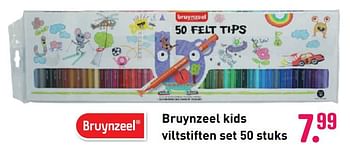 Aanbiedingen Bruynzeel kids viltstiften set 50 stuks - Bruynzeel - Geldig van 04/10/2020 tot 06/12/2020 bij Multi Bazar