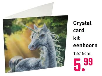 Aanbiedingen Crystal card kit eenhoorn - Huismerk - Multi Bazar - Geldig van 04/10/2020 tot 06/12/2020 bij Multi Bazar